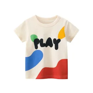 2-7T Toddler Summer Cotton Short Sleeve T-Shirt