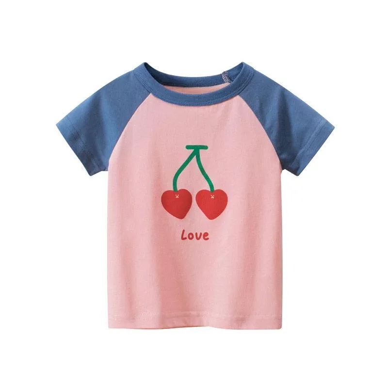 2-7T Toddler Summer Cotton Short Sleeve T-Shirt