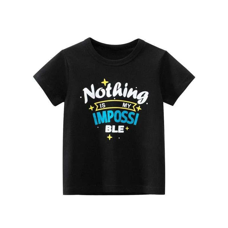 2-7T Toddler Summer Cotton Short Sleeve T-Shirt