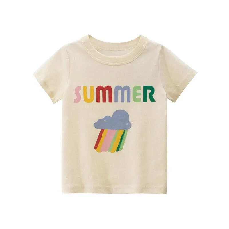 2-7T Toddler Summer Cotton Short Sleeve T-Shirt
