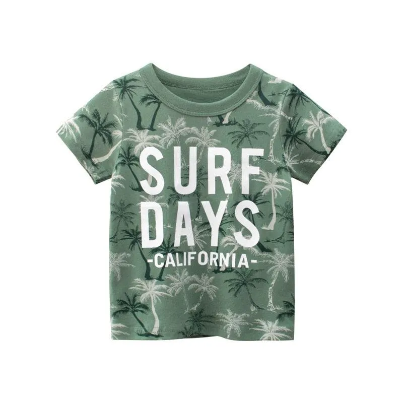 2-7T Toddler Summer Cotton Short Sleeve T-Shirt
