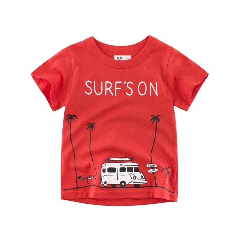 2-7T Toddler Summer Cotton Short Sleeve T-Shirt