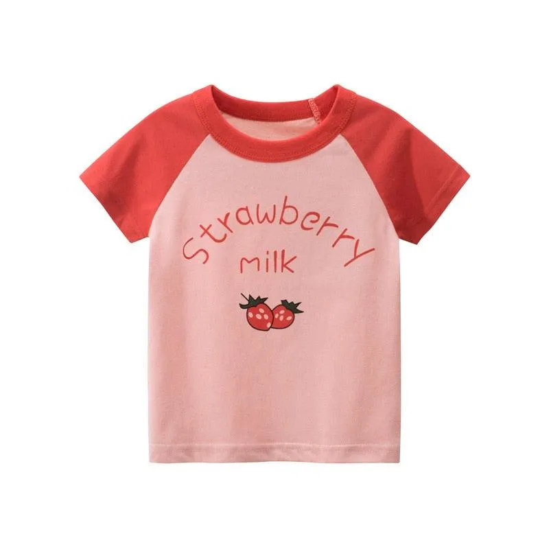 2-7T Toddler Summer Cotton Short Sleeve T-Shirt