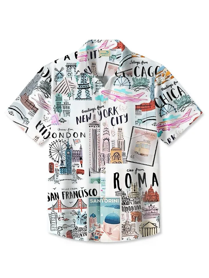 Alohadaddy architecture logo tropical beach vacation shirt