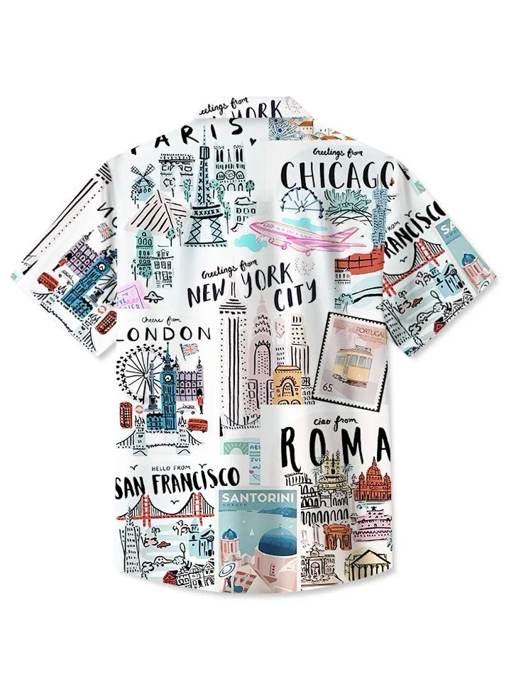 Alohadaddy architecture logo tropical beach vacation shirt