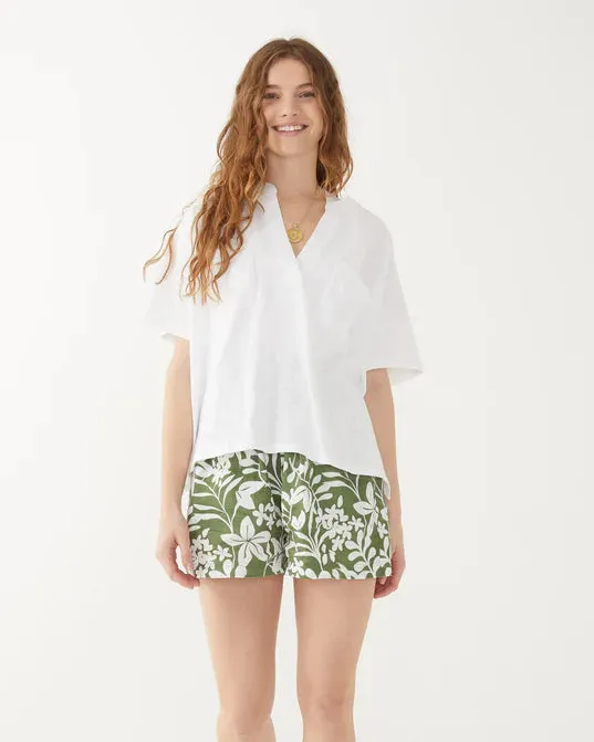 Amelia Pocket Tee in White