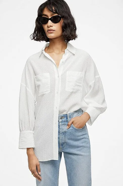 Anine Bing - Monica Blouse White