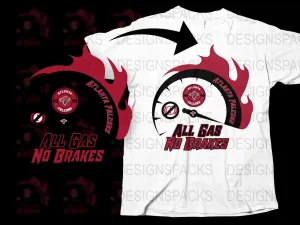 Atlanta Falcons All Gas No Brakes Graphic Png Digital Download