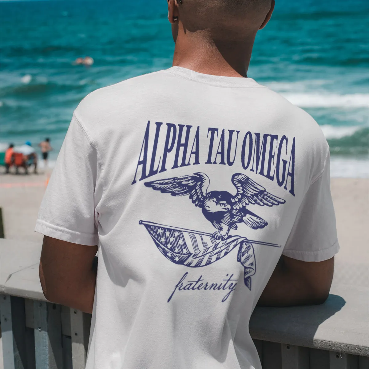 ATO Comfort Colors Freedom White Short Sleeve Tee