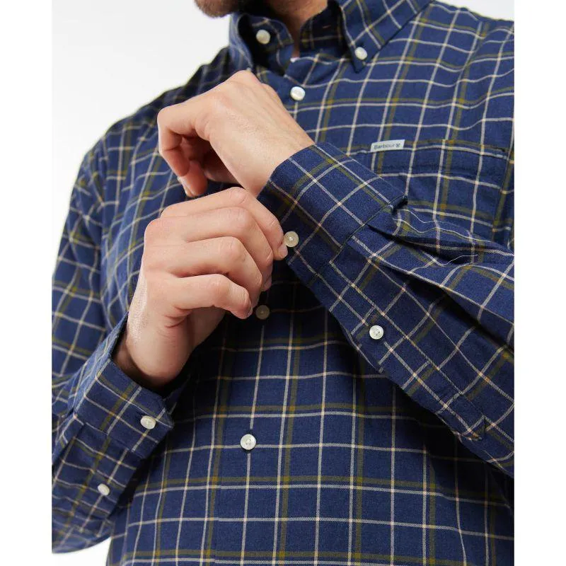 Barbour Pelton Mens Regular Fit Shirt - Navy