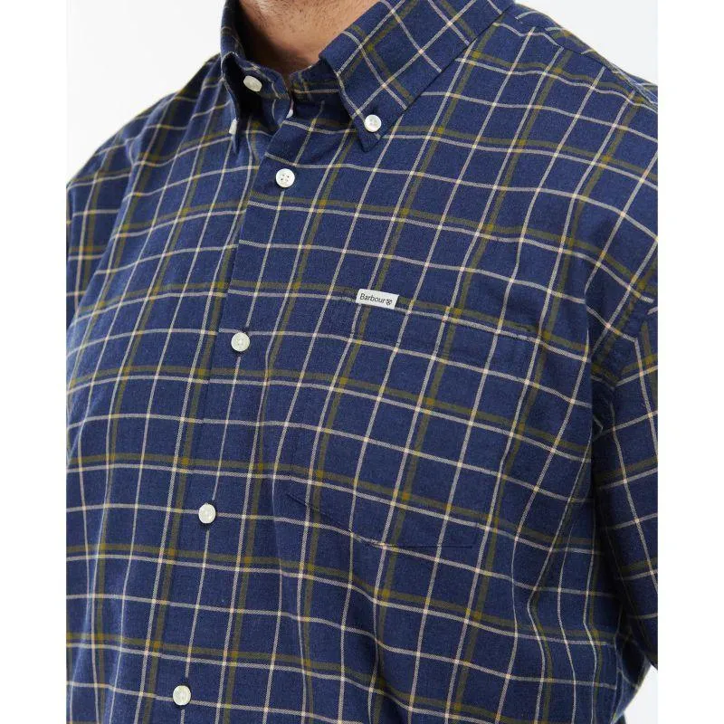 Barbour Pelton Mens Regular Fit Shirt - Navy