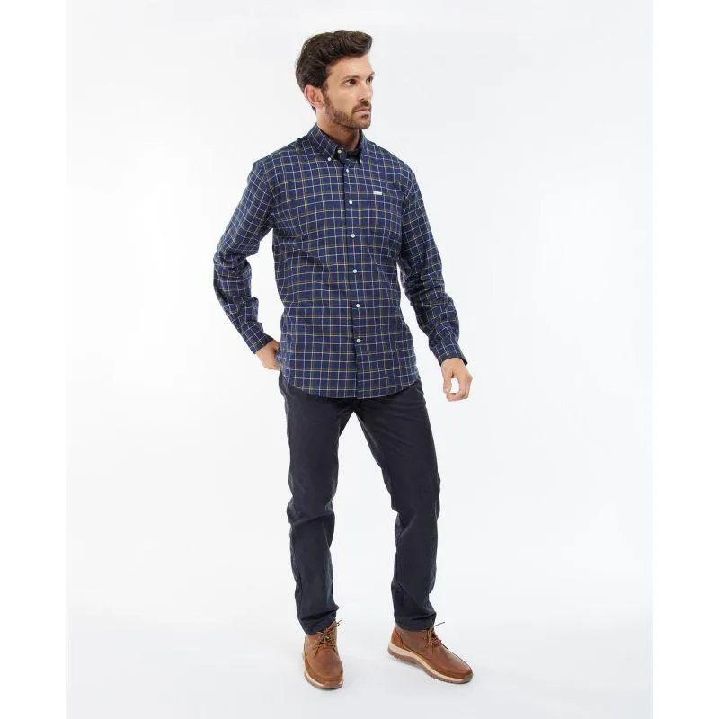 Barbour Pelton Mens Regular Fit Shirt - Navy