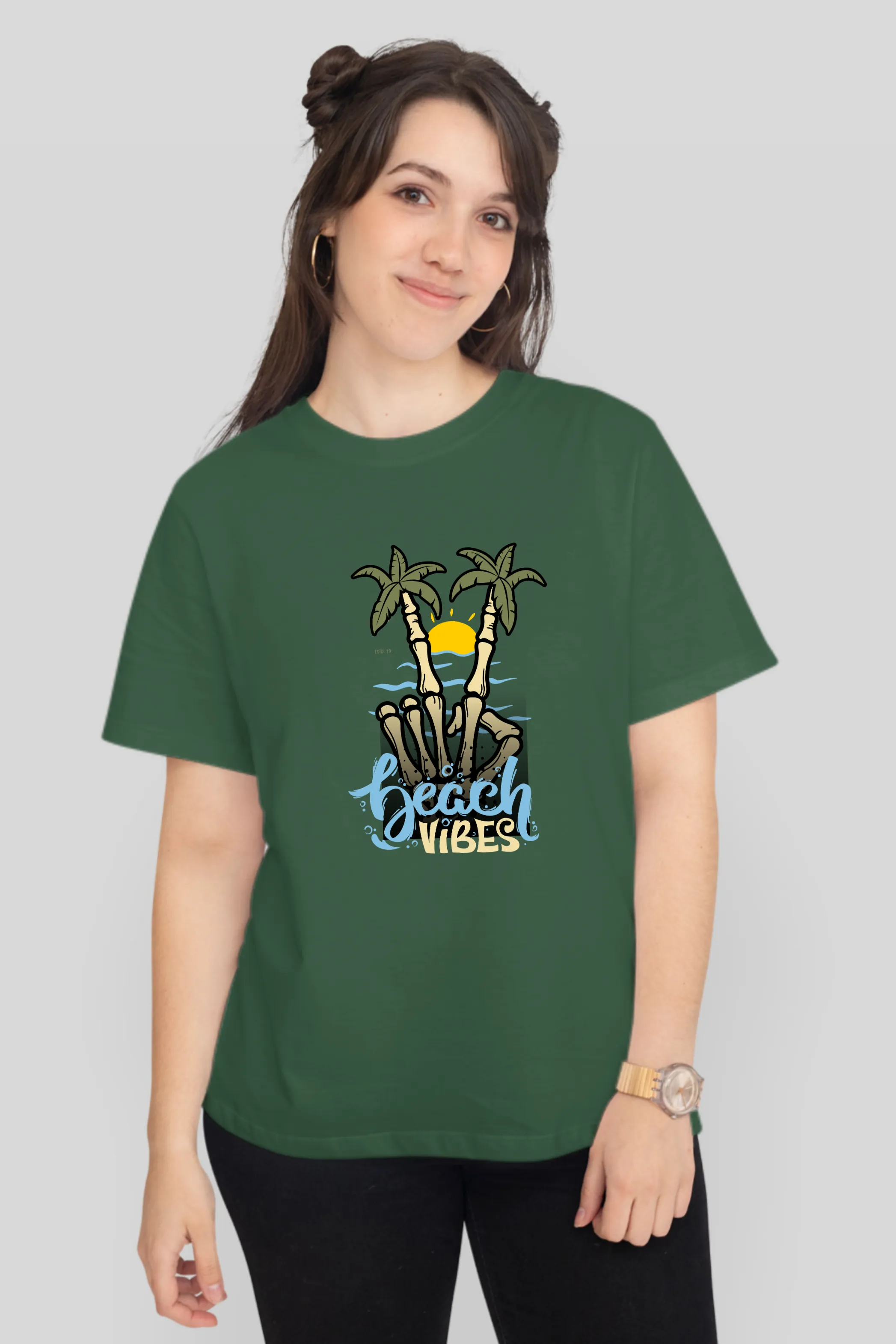 Beach Vibes Printed T-shirt for women