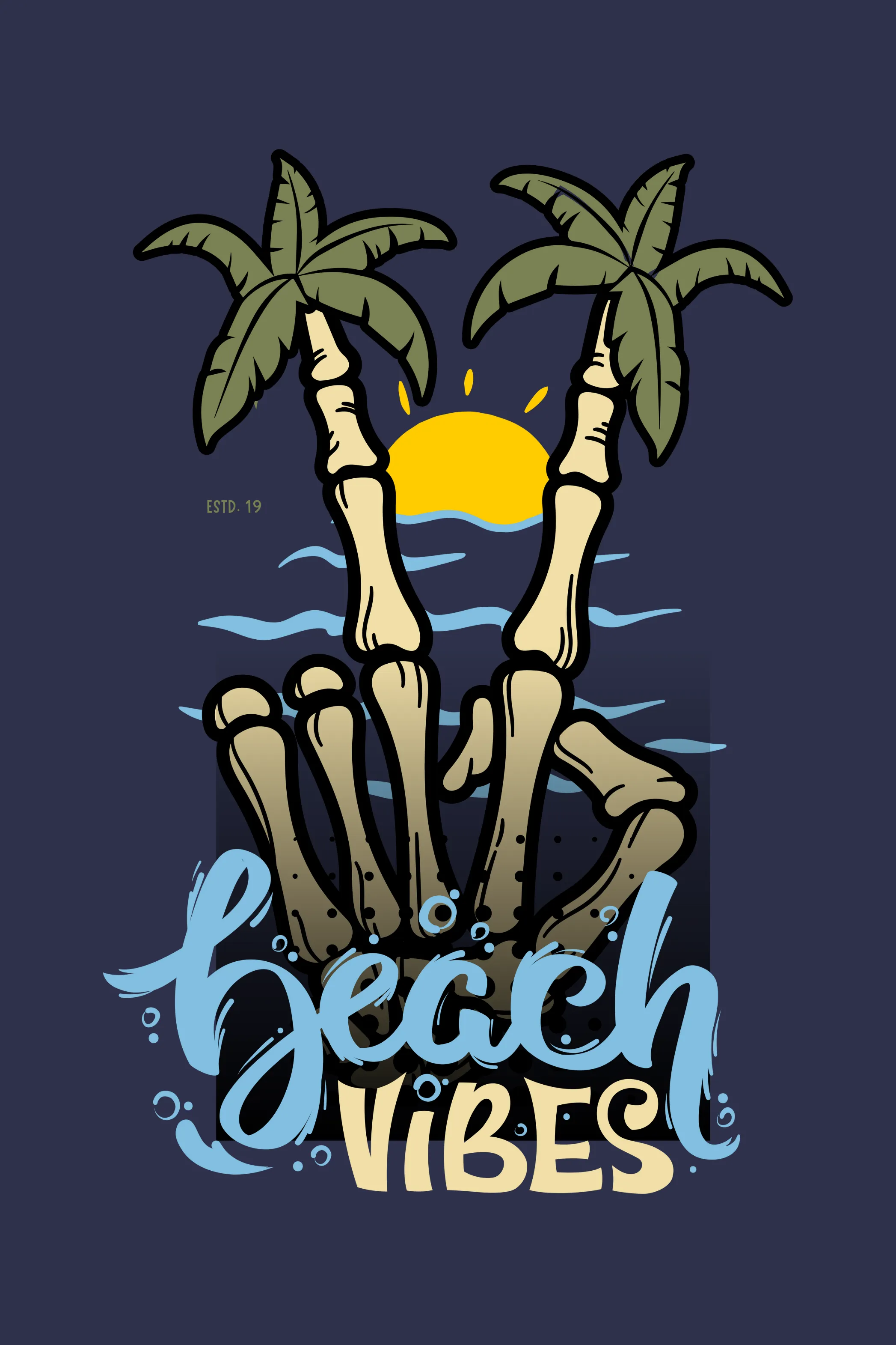 Beach Vibes Printed T-shirt for women