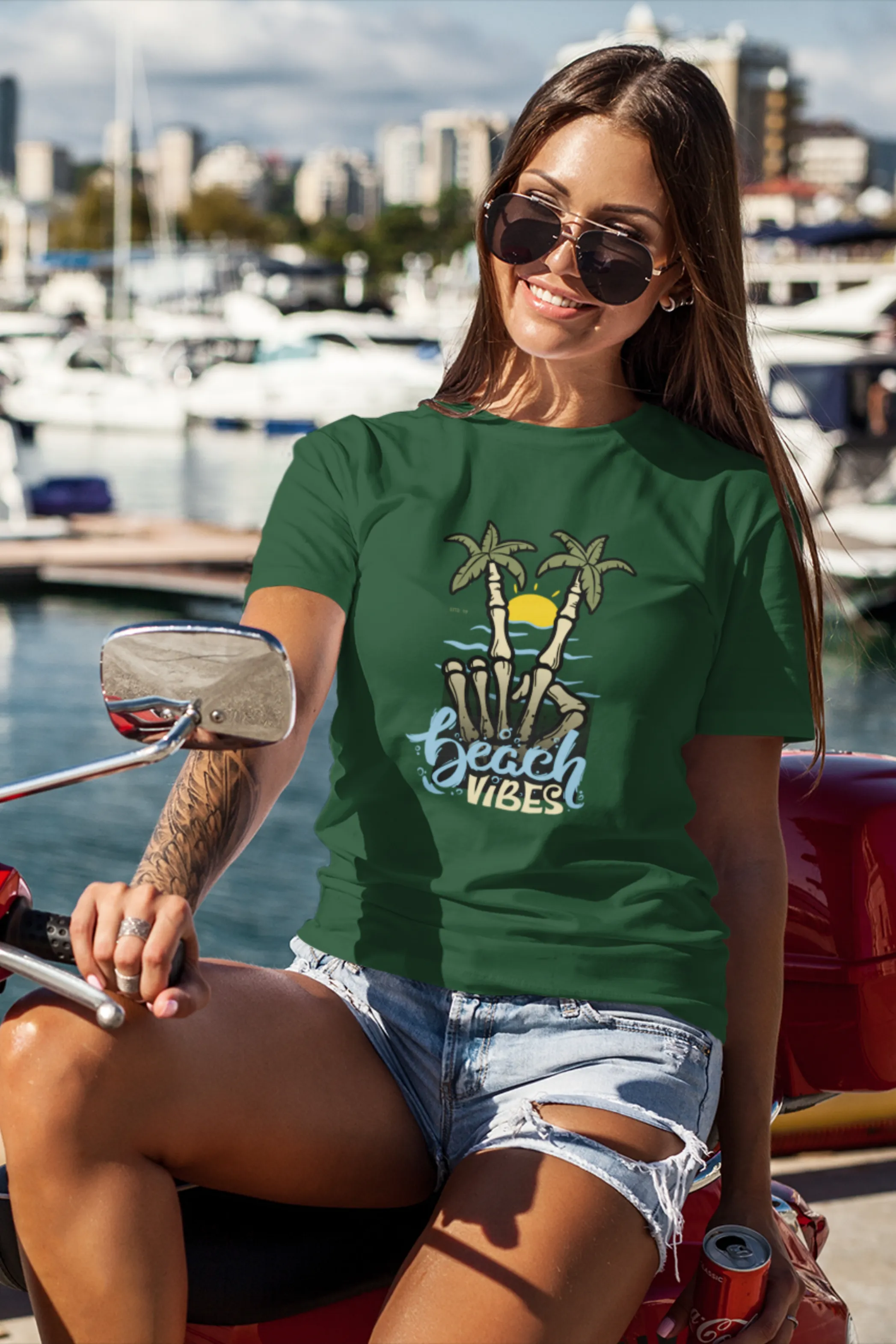 Beach Vibes Printed T-shirt for women
