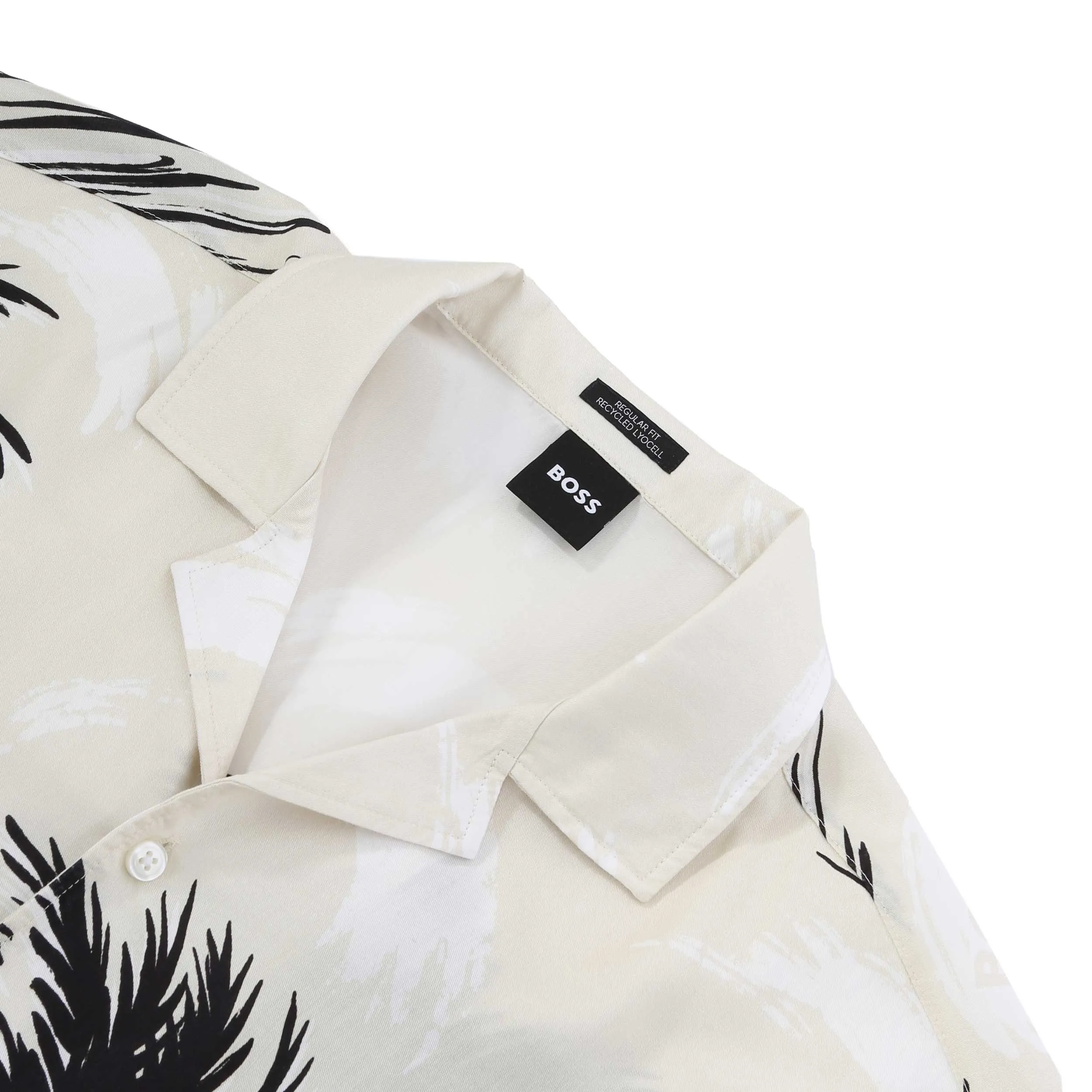 BOSS Lars O SS Shirt in Open White