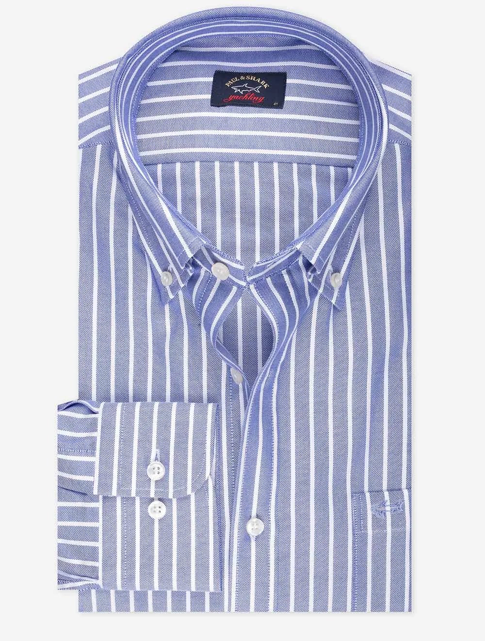 Buttondown Stripe Cotton Shirt Jamaica