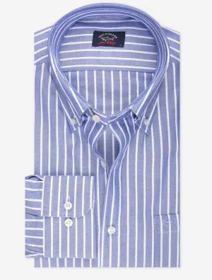 Buttondown Stripe Cotton Shirt Jamaica