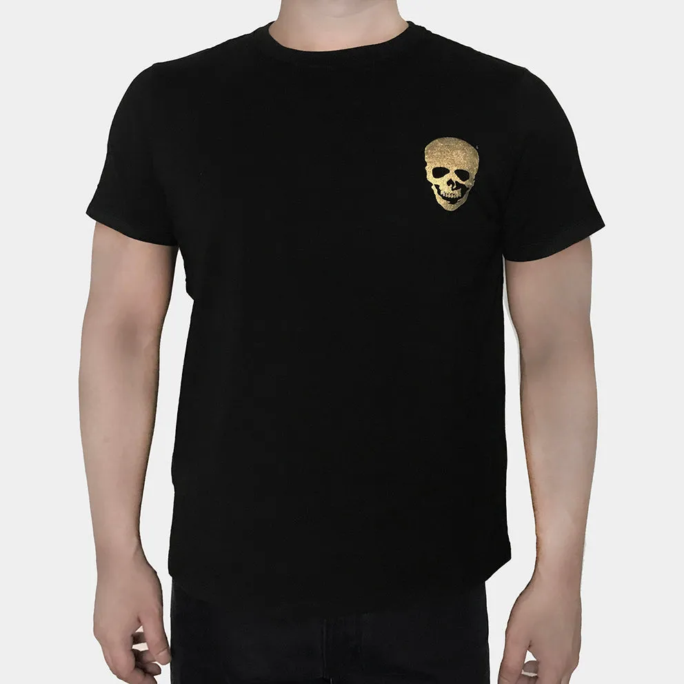 BZEN x JOE SCULL SHORT SLEEVE TEE SLIM FIT 180GSM JERSEY- BLACK GOLD JOE SCULL FONT TYPE