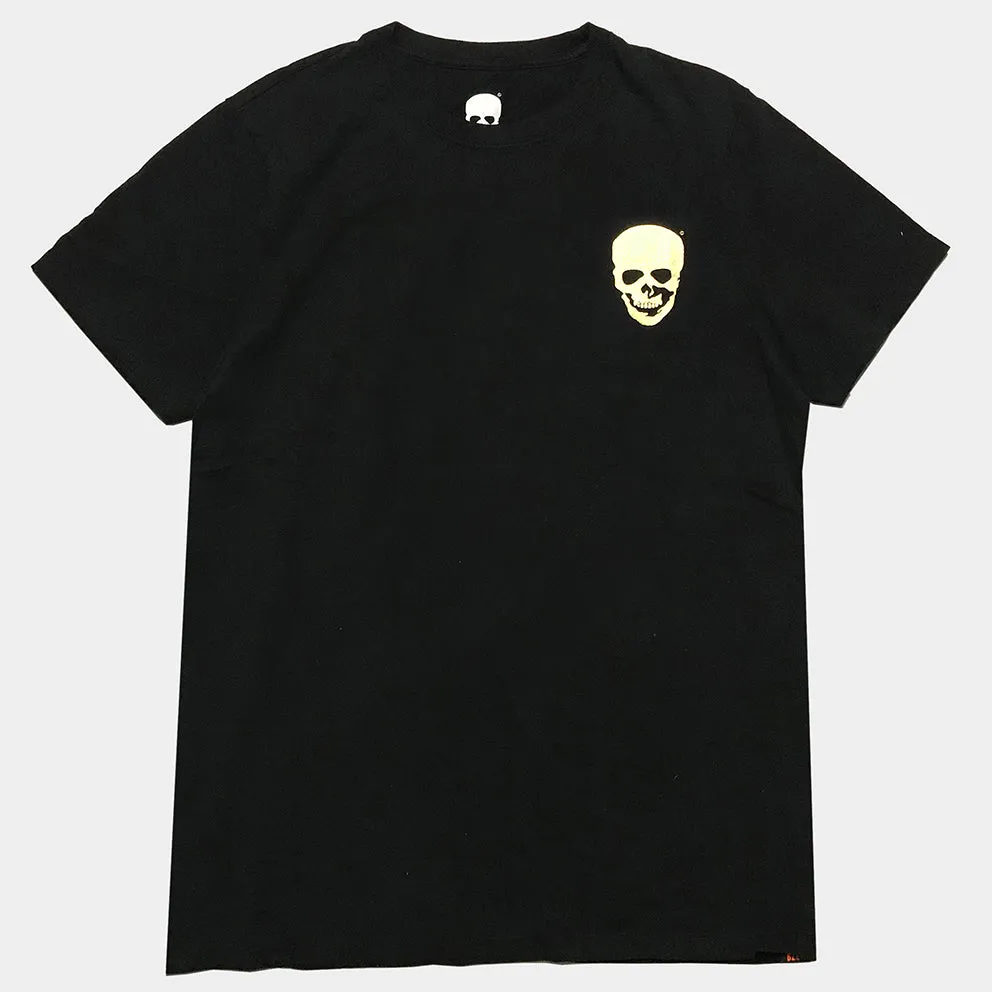 BZEN x JOE SCULL SHORT SLEEVE TEE SLIM FIT 180GSM JERSEY- BLACK GOLD JOE SCULL FONT TYPE