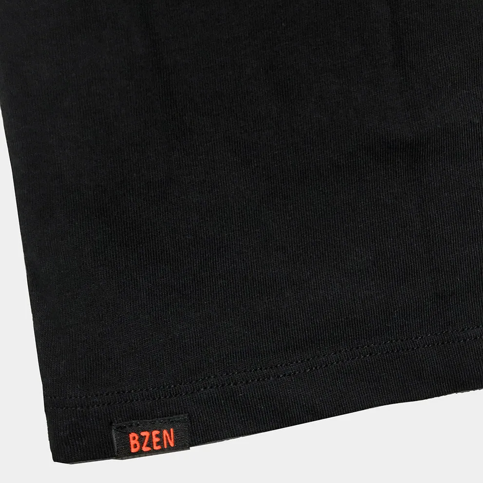 BZEN x JOE SCULL SHORT SLEEVE TEE SLIM FIT 180GSM JERSEY- BLACK GOLD JOE SCULL FONT TYPE