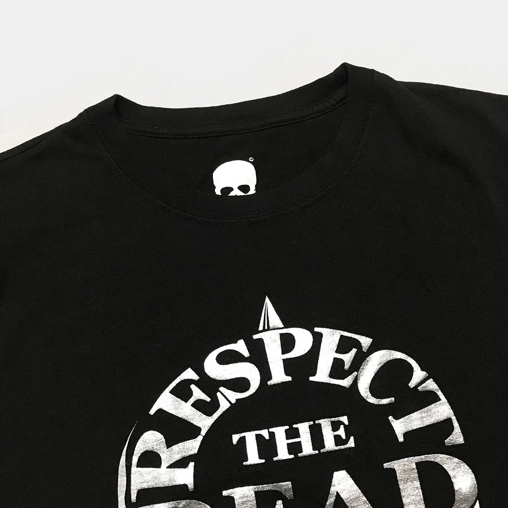 BZEN x JOE SCULL SHORT SLEEVE TEE SLIM FIT 180GSM JERSEY- BLACK RESPECT THE DEAD