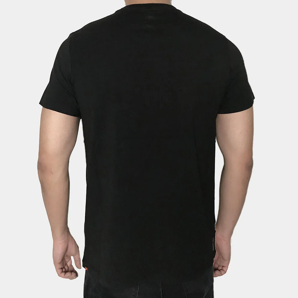 BZEN x JOE SCULL SHORT SLEEVE TEE SLIM FIT 180GSM JERSEY- BLACK RESPECT THE DEAD