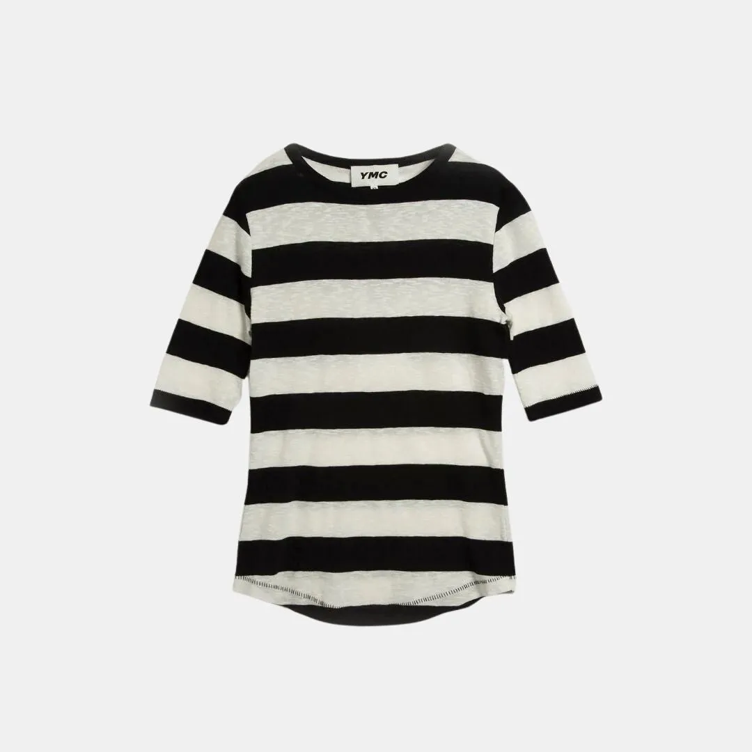Charlotte Short Sleeve Top (White   Black)
