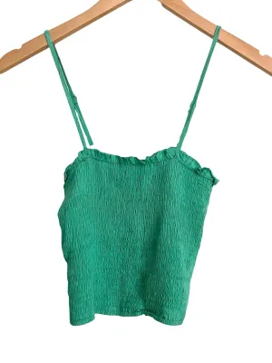 Cool Summer Green Smocked Top