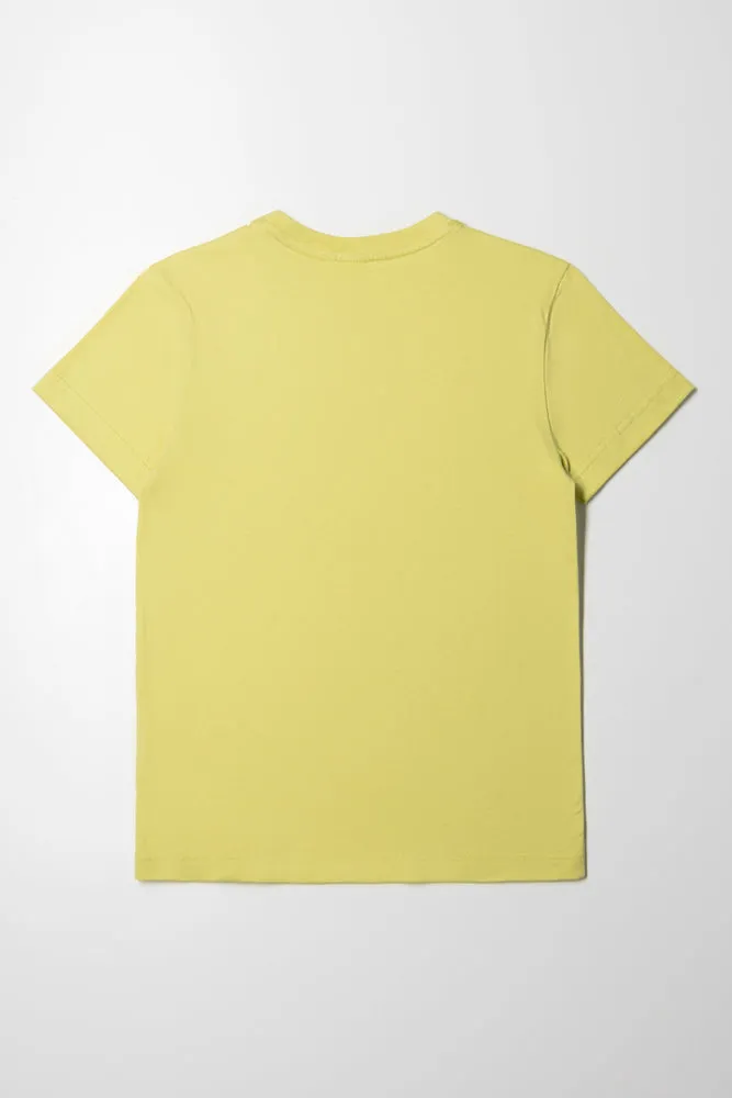 Crew Neck Short Sleeve T-Shirt Green