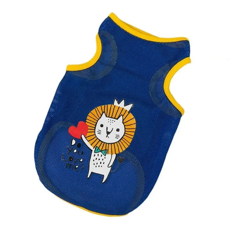 Cute Summer Cat T-Shirt for Dogs & Cats
