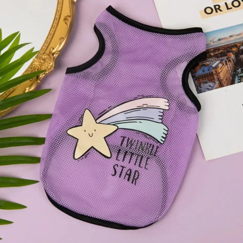 Cute Summer Cat T-Shirt for Dogs & Cats
