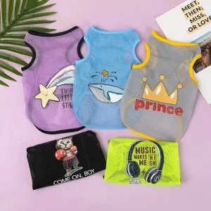 Cute Summer Cat T-Shirt for Dogs & Cats