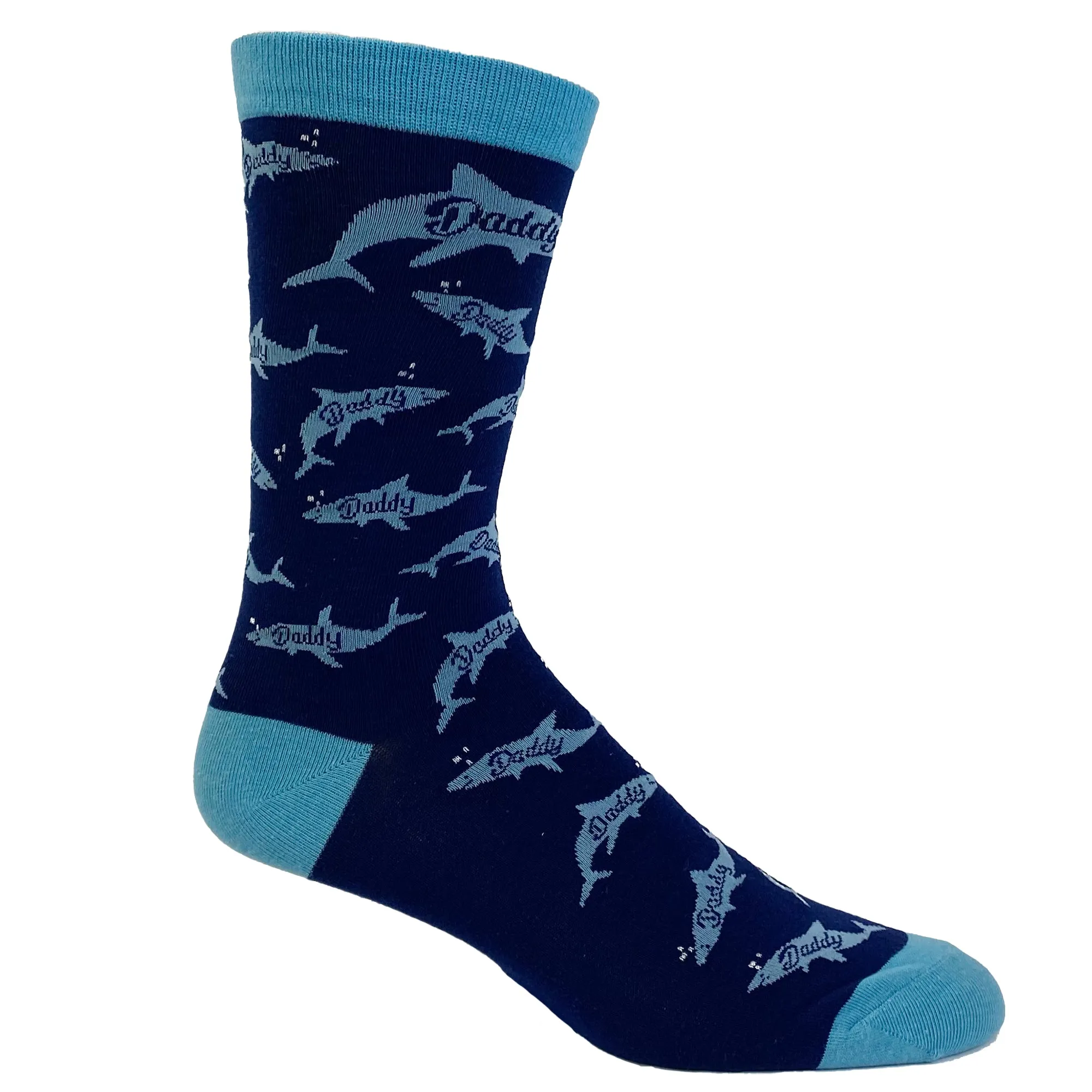 Daddy Shark Socks Cute Funny Family Cool Best Dad Vacation Footwear