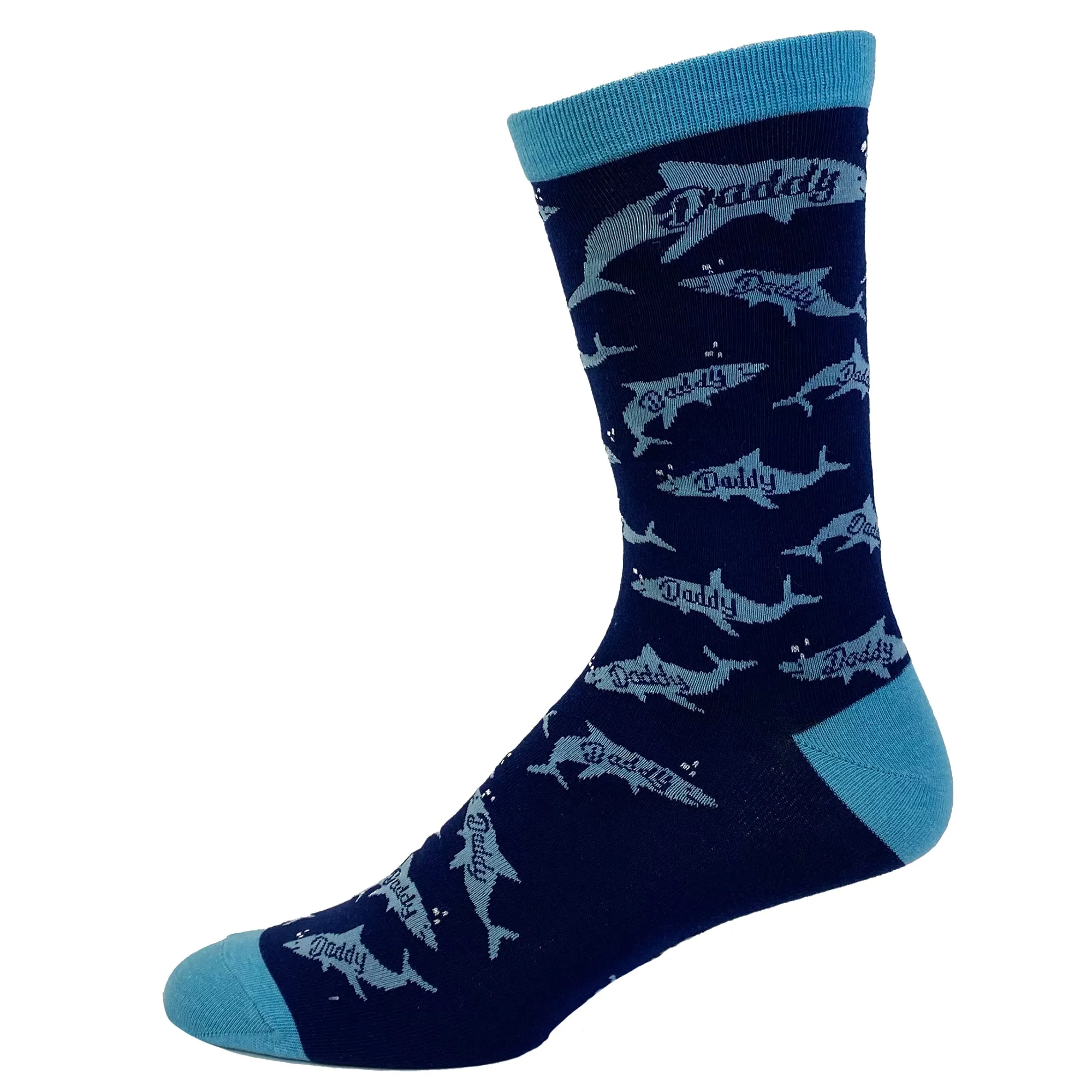 Daddy Shark Socks Cute Funny Family Cool Best Dad Vacation Footwear