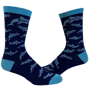 Daddy Shark Socks Cute Funny Family Cool Best Dad Vacation Footwear