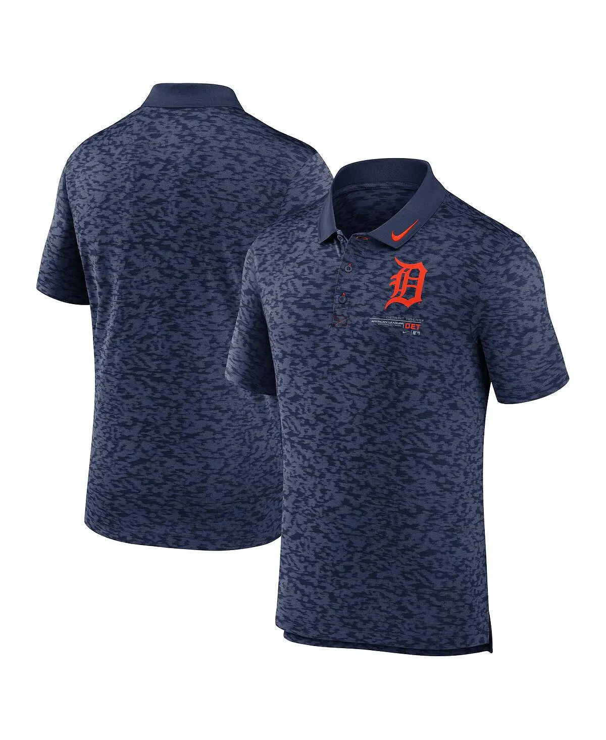 Detroit Tigers Next Level Performance Nike Men's Navy Polo Shirt