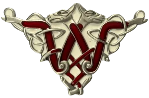 Dragon Triangle Red Belt Buckle