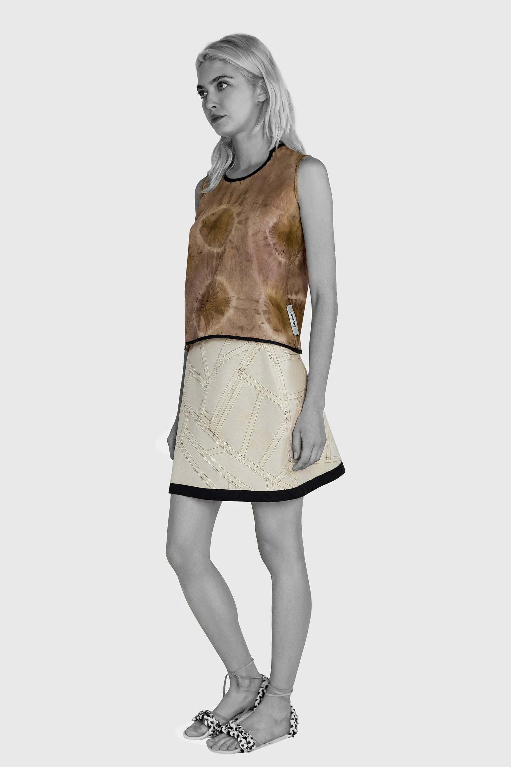 Earth Tones Shibori Top