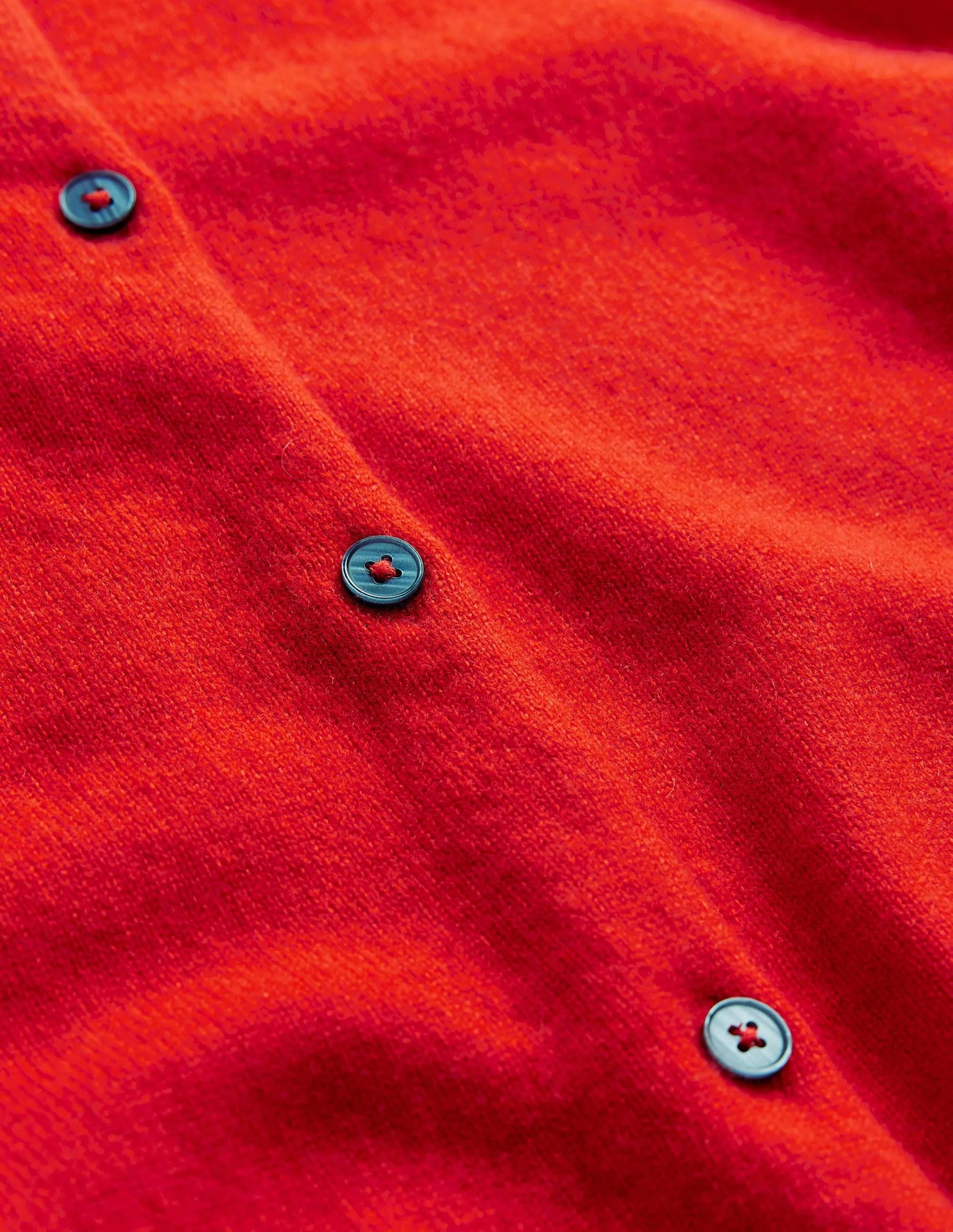 Eva Cashmere Crew Cardigan-Fiesta Orange