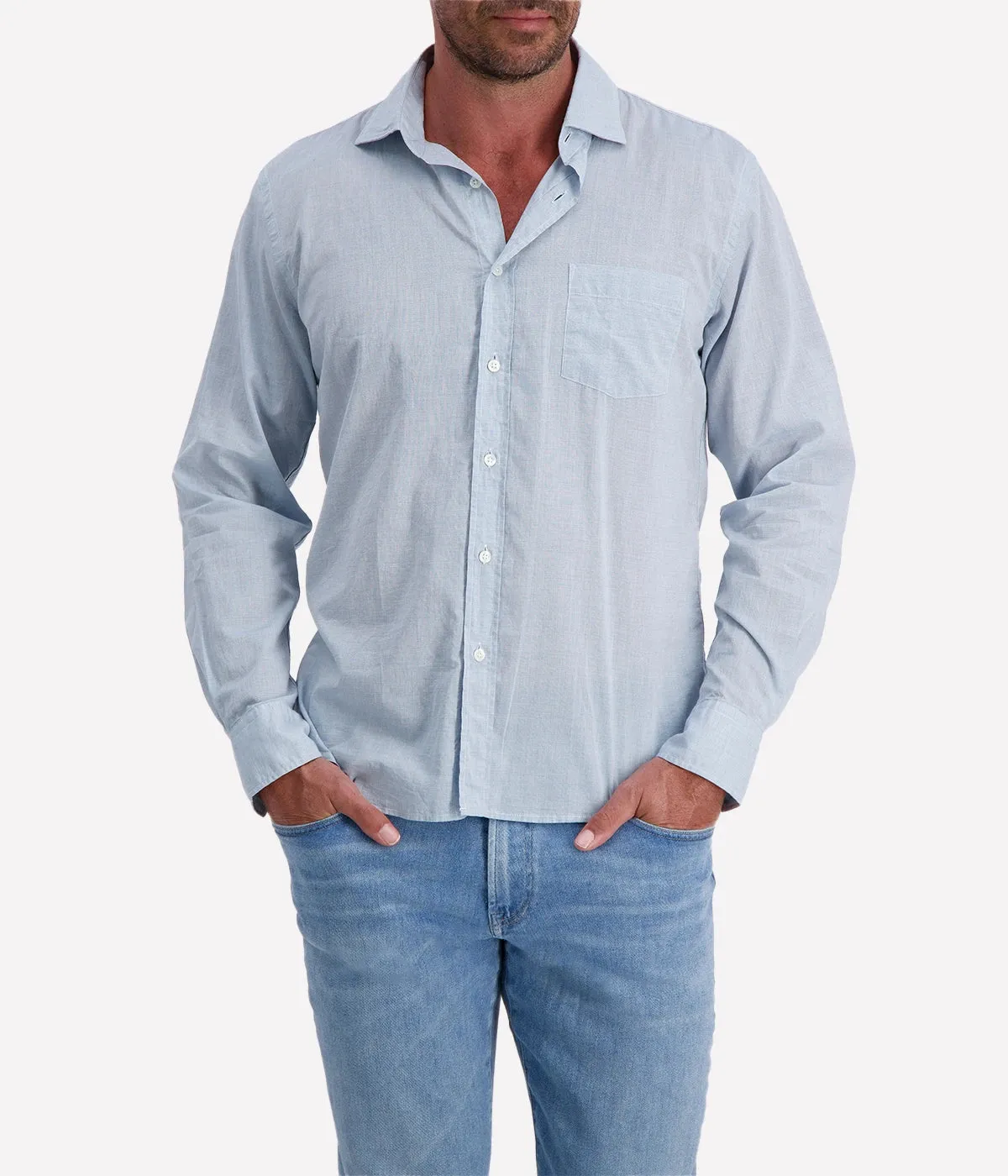 *FINAL SALE* Paul Woven Shirt in Green