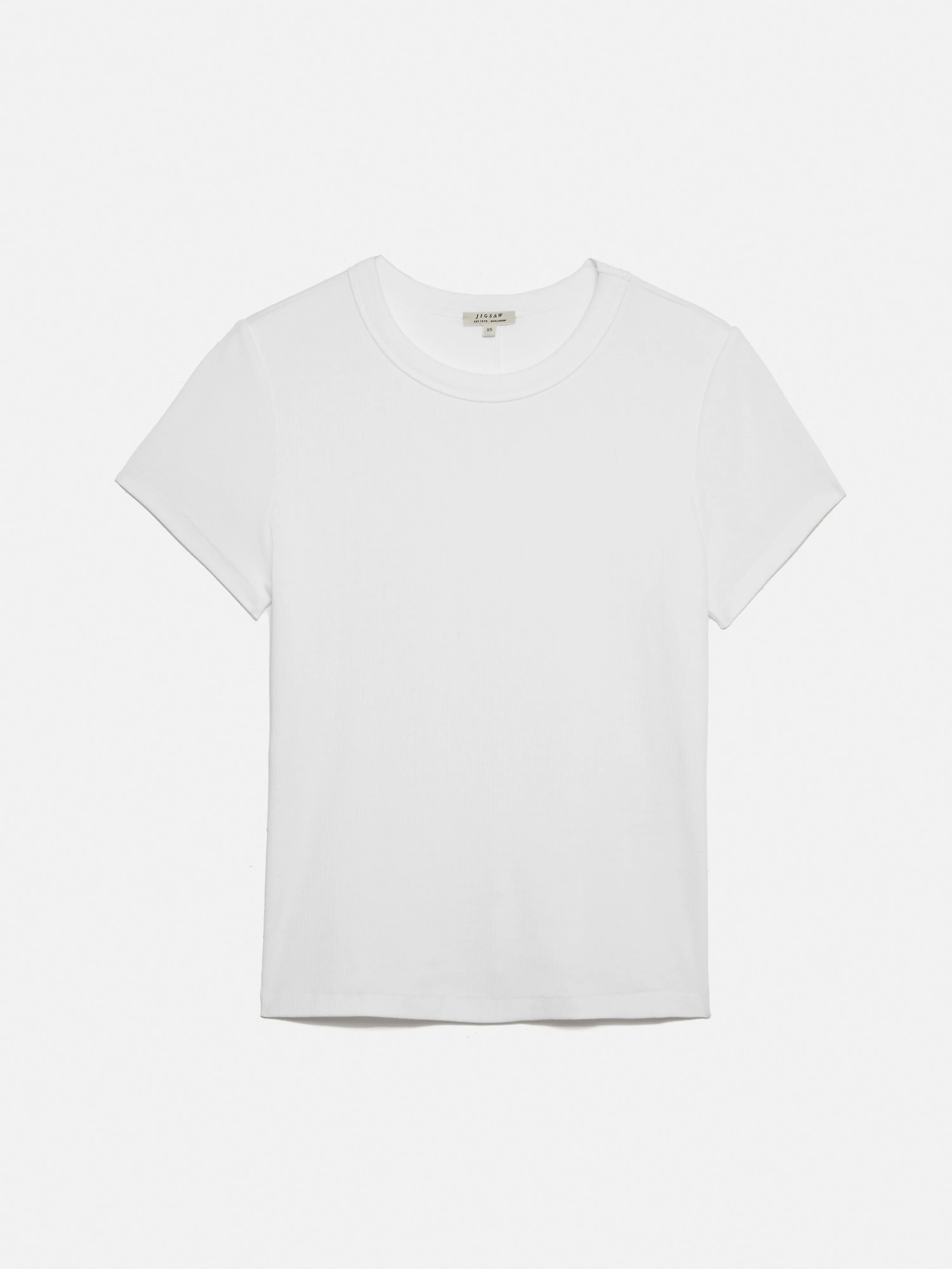 Fine Cotton Tee | White