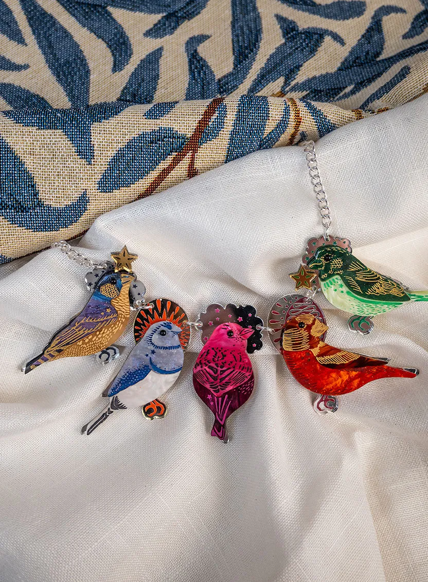 Flock of Finches Statement Necklace