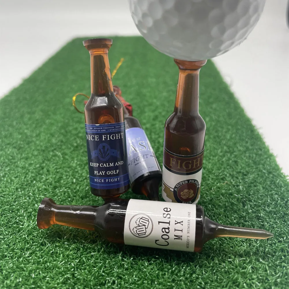 Golf Tees Beer Bottle Style Resin Recyclable Material