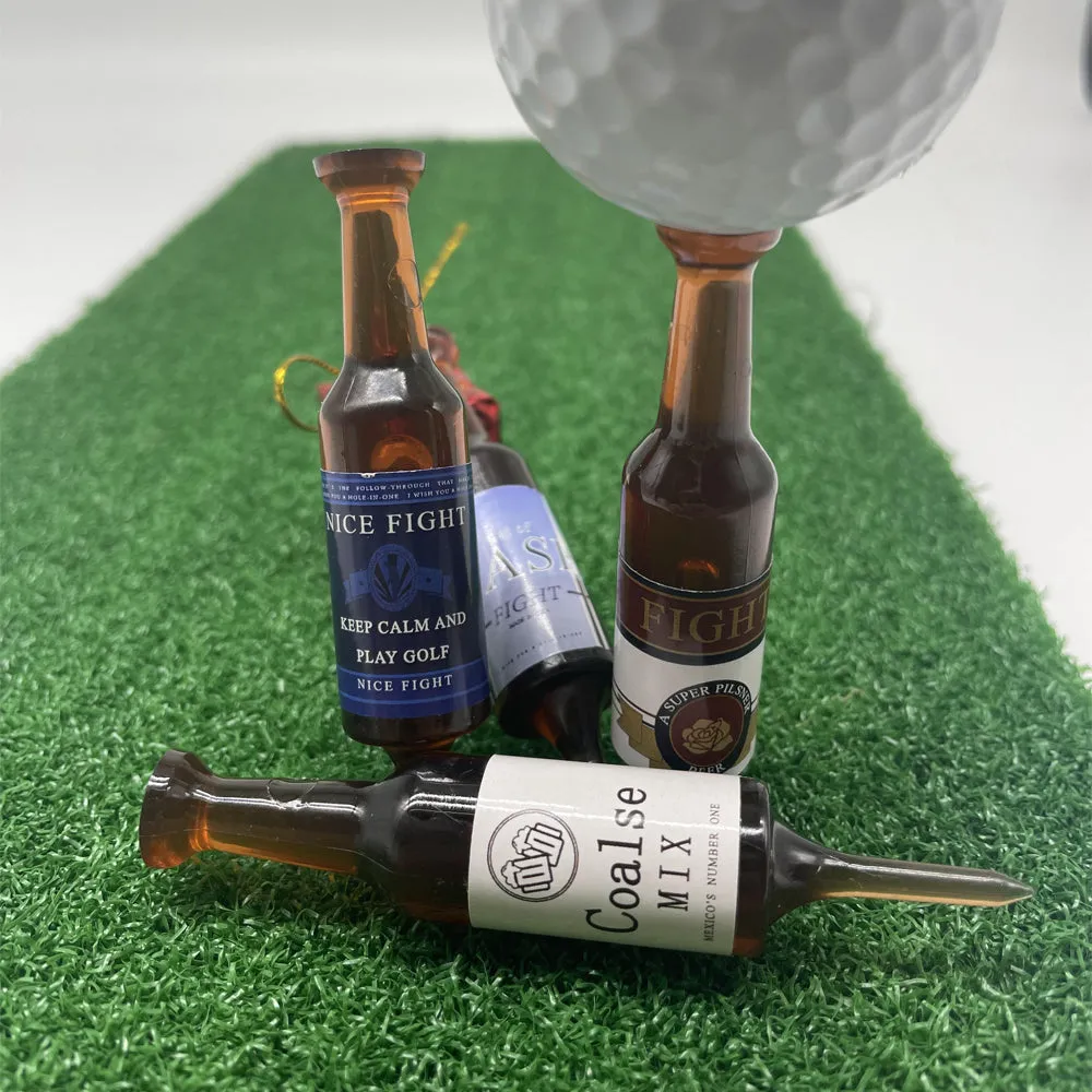 Golf Tees Beer Bottle Style Resin Recyclable Material