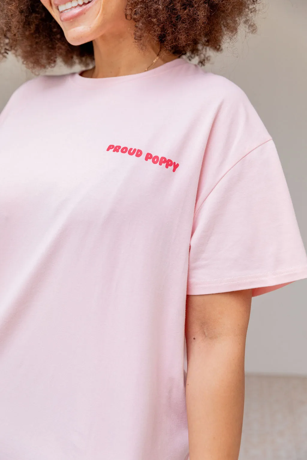 Good Vibes Tee in Pink