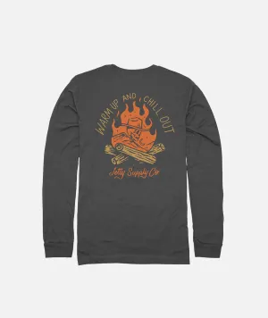 Grom Warm Up Long Sleeve - Charcoal