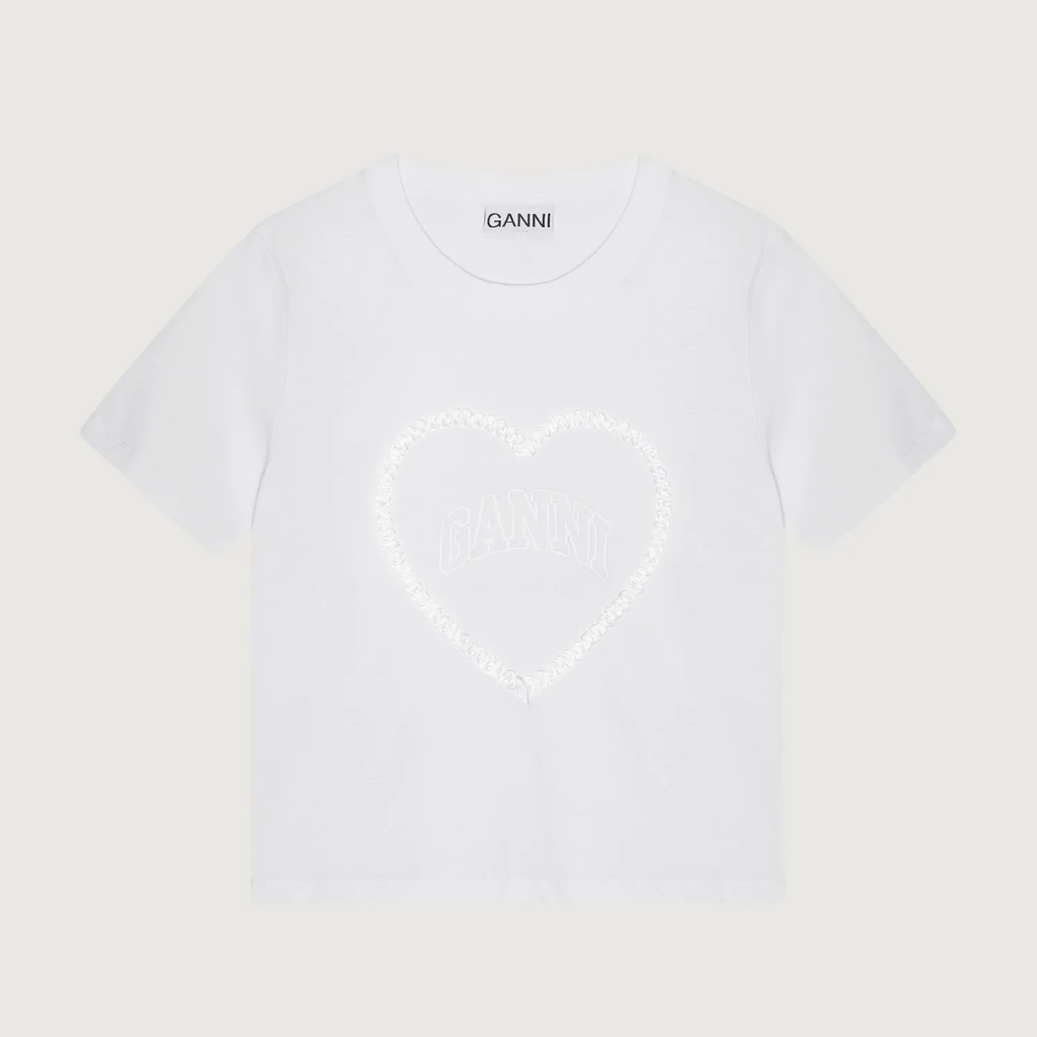 Heavy Cotton Heart Small T-Shirt (Bright White)