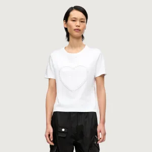 Heavy Cotton Heart Small T-Shirt (Bright White)