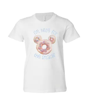 Here For The Snacks | Kids Tee
